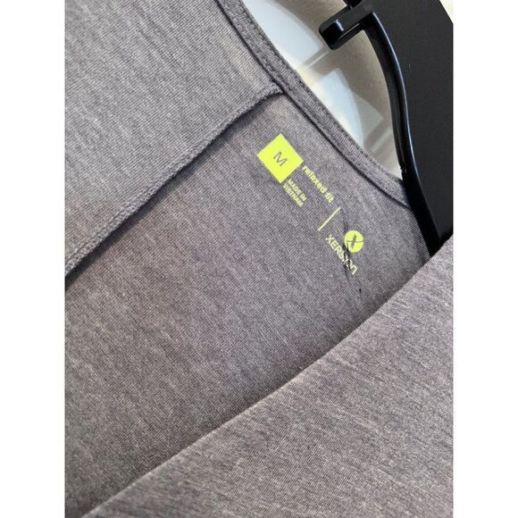 Xersion Top Drape Front Criss Cross‎ Top Gray Medium New With Tags - Picture 3 of 3